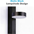 Miniatyrbillede 5 af 5: Sort Indendørs Væglampe, LED Moderne Væglampe 7W, Træksnorskontakt, LED Væglamper Indendørs Lys til Soveværelse, Stue 1 PAKKE