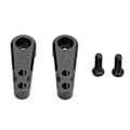 Pikkukuva 2 / 8: 1 Pari RC 25T Metal Servo Arm Alumiiniseos Servo Ohjausvarsi 1/8 1/10 Kauko-ohjattava Auto Musta