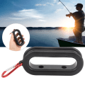 Miniatyrbillede 5 af 8: Gummi/aluminiumslegering Sort Rød Knap Bundhængende Fiskekabel Trækker Værktøjstilbehør