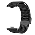 Miniatyrbillede 1 af 8: Udskiftningsurrem i rustfrit stål til sport, armbånd til Mi Band 8, sort