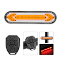 Pikkukuva 3 / 8: BK600 maastopyörä USB -lataus LED Langaton kaukosäädin Turvavaroitus Kääntyvä takavalo Polkupyörän pyöräilyvarusteetMusta puoli