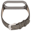 Miniatyrbilde 6 av 8: Denim mønster klokkebånd Retro håndleddsstropper erstatning for Xiaomi Mi Band 6 NFC spenne stil Grå Denim Svart skall