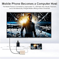 Pikkukuva 4 / 5: 3-in-1 USB C - HDMI -sovitin, Type C -keskitin HDMI 4K -muunnin USB 3.0 -portilla ja USB C -latausportilla, yhteensopiva MacBook Pron ja iPad Pro 2020/201 kanssa