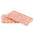 Miniatyrbillede 6 af 8: Isbakke med nem afformning, isbakkeform i fødevarekvalitet PP, isbakke med låg, sød isbakke til køleskab, diamant 18 gitre, pink