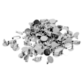 Miniatyrbild 4 av 8: 100 st Brooch Clasps Pin Trays Metall Robust Hållbar Enkel Design Blank Button Badge för DIY Smycken Hantverk Tillverkning 20mm