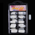 Miniatyrbillede 2 af 3: 100 stk. Neglekunst Halv Fuld Dækning Kunstige Falske Negle Tips Manicure 02#