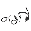 Miniatyrbild 1 av 8: USB Business Headset Enkelsidiga hörlurar Stöder Högtalarvolymjustering Mic Mute Volym One Key Mute