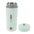 Miniatyrbillede 5 af 8: Rejse elektrisk kedel 300W 350ml rustfrit stål automatisk isolering bærbar mini varmtvandsbeholder til kaffe te lysegrøn EU-stik 220V 50HZ