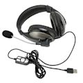 Miniatyrbillede 2 af 8: USB Gaming Headset Wire Control Justerbar lydstyrke Gaming Headset med mikrofon til PC Laptop til PS4