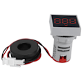 Miniatyrbild 2 av 8: Digital strömmätare Matt panel Amperemeter Signalindikatorlampa AC 220V AD16‑22FSARed