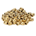 Miniatyrbillede 3 af 8: 50 stk Retro skæg Hårperler Tøndeformede hårfletteperler Legering Smykker Tilbehør Guld