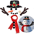 Miniatyrbild 1 av 5: 16 st Jul Snögubbe Dekorations-kit Utomhus Kul Jul