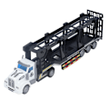 Miniatyrbillede 3 af 8: 1:48 Tilbage træk container lastbil legetøj semi trailer tung lastbil ABS transport lastbil legetøj med åben bagdør til børn 412 4 langt hoved