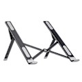 Miniatyrbillede 1 af 3: 6-niveau Justerbar Laptop Stand Bærbar Foldbar Aluminium Legering Skridsikker Laptop Tablet Holder Til Laptop Tablet Bog Sort Zekai
