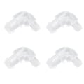 Miniatyrbilde 3 av 8: 10 stk BTE-slangeadapter Tydeligere lydkvalitet Transparent lydhjelpslangekontakt for gjenlyd