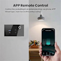 Miniatyrbilde 3 av 5: WiFi Tuya 16A Veggkontakt USB TYPE-C Plugg Strømuttak Svart EU-plugg
