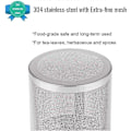 Miniatyrbillede 3 af 4: Te-kugle Infuser & Madlavnings Infuser, Ekstra Fint Masket Te-infuser med Gevindforbindelse, Rustfrit Stål