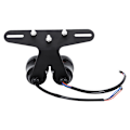 Miniatyrbillede 8 af 8: Universal Motorcykel Modifikation Sort 2 Hoved LED Brems Baglygte Hale Signal Lys Lampe