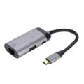 Miniatyrbilde 2 av 8: Multifunksjonell 3-i-1 Type C-adapter Type C hann til RJ45/PD/USB A hunn-adapter