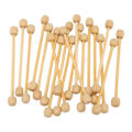 Pikkukuva 6 / 8: 20 kpl Mini-puutapettiripustustangot tee-se-itse bambu-puiset mini-tapettitangot, puiset tikut askarteluun