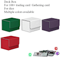 Miniatyrbillede 1 af 5: 100+ Samlekort Deck Box Spillekort Etui Beskytter Sort&Blå