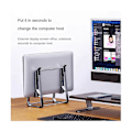 Miniatyrbilde 1 av 5: Laptopstativ med oppbevaring, aluminiumslegering, nettbrettstativ, universelt skrivebordsstativ for varmeavledning, Zekai