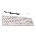 Miniatyrbillede 7 af 8: Mekanisk gaming tastatur RBG Baggrundsbelyst USB 104 nøgler Kablet Retro Punk Computer Keyboard til Laptop Hvid