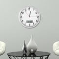 Miniatyrbillede 3 af 8: Multifunktionelt moderne vægur med datotemperaturvisning Hjemmekontor soveværelse dekoration