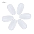 Miniatyrbillede 2 af 8: 240 stk. Runde falske neglespidser Gel Polish Farve Display Card Practice Palette Manicure Tool #02