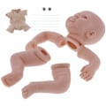 Miniatyrbild 3 av 8: Mjuka silikonåterfödda babydockor kit DIY omålade småbarnsdocka delar tillbehör
