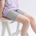 Miniatyrbillede 2 af 8: Baby Girl Tight Fit Shorts Undgå Eksponering Høj Elasticitet Tynde Småbørn Cykelshorts til Sommer Grå 110(100‑110cm / 39.4‑43.3in)