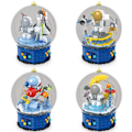 Miniatyrbild 5 av 8: Rymdutforskning Shuttle Toys Aerospace Byggsats med Astronaut Minifigurer Musikbox Prydnad Gåvor för Pojkar Flickor