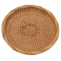 Miniatyrbillede 2 af 8: Flettet frugtfad i rattan - elegant, traditionelt og naturligt - serveringsfad til køkkenbord og bord L