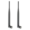 Miniatyrbilde 1 av 5: 2 stk. Routerantenne Slitesterkt WIFI-system 6DB Høy Forstening 2.4/5.8G Dual&#8209;Band SMA Indre Hull-YM