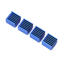 Miniatyrbild 4 av 8: 4 st Heatsink Mini Cooler med termiskt ledande tejp för TMC 2100/2208 LV8729 Steppermotordrivrutin