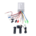 Miniatyrbillede 3 af 8: 24V 350W børsteløs motorcontroller Twist Throttle Grip med låsnøgle til elcykel