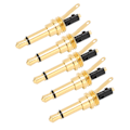 Miniatyrbillede 8 af 8: 100 stk. 2-polet 3,5 mm mono hovedtelefonstik stik udskiftning DIY AUX adapter reparation
