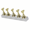 Miniatyrbillede 7 af 8: Falsk negl display stand holder sæt neglekunst praksis holder guld magnetisk negl visning hylde
