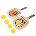 Pikkukuva 7 / 8: Puinen pickleball-maila aloittelijoille Pickleball-mailat pallot sarja urheiluvälineet