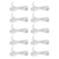 Miniatyrbillede 6 af 8: 10 stk./pose DC 2,5 mm 1,2 m 2-i-1 ben type elektrode ledningsledninger kabel til TENS Unit fysioterapi maskine