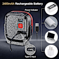Pikkukuva 3 / 5: COB Kannettava Retkeilyvalaisin 1000 Lumenia USB Ladattava LED Taskulamppu Ulkokäyttöön Hätätyövalaisin Magneettinen Telttalyhty 2400mAh