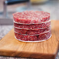 Miniatyrbild 4 av 5: Perfekta hamburgerpapper i pergament - Non-stick, runda pergamentpapper för perfekta hamburgare, cheeseburgare, biffar - vaxpapper, bakpapper