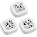 Miniatyrbillede 1 af 5: Indendørs Hygrometer Termometer, 3 stk. Mini LCD Høj Nøjagtighed Digital Hygrometer Termometer_SZXM