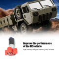 Miniatyrbild 7 av 8: 370 motorväxellåda case med kylfläns RC-tillbehör Passar för WPL C14 C24 B14 B24 B16 B36Röd