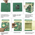 Miniatyrbilde 4 av 5: Kids Toy Piggy Bank, Mini ATM Elektronisk banktjenester for mynter og sedler med kode og automatisk pengerulling for gutter, jenter (Green Camo)