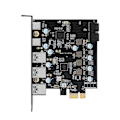 Pikkukuva 1 / 5: 5 Portin PCI-e - USB 3.0 Type C -sovitinkortti 3x USB + 2 Type C PCIe -laajennus