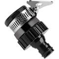 Miniatyrbillede 4 af 4: Universal Vandhane Slangekobling Hurtigkobling Vandhaneadapter Diameter Mindre End 20mm (sort) 2 stk