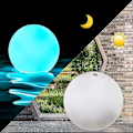 Miniatyrbilde 5 av 5: LED Strandball Badeleker, Oppblåsbar Lysende Strandball, Flytende Bassenglys med Fjernkontroll, 4 Moduser, for Utendørs Festdekorasjon