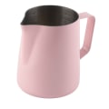 Miniatyrbilde 4 av 8: Husholdnings kaffe i rustfritt stål med skummende kannekopp Latte Art Kaffetilbehør 600 ml Rosa