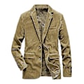 Pikkukuva 1 / 4: Miesten Vintage-Corduroy-Puku Takki - XL Khaki